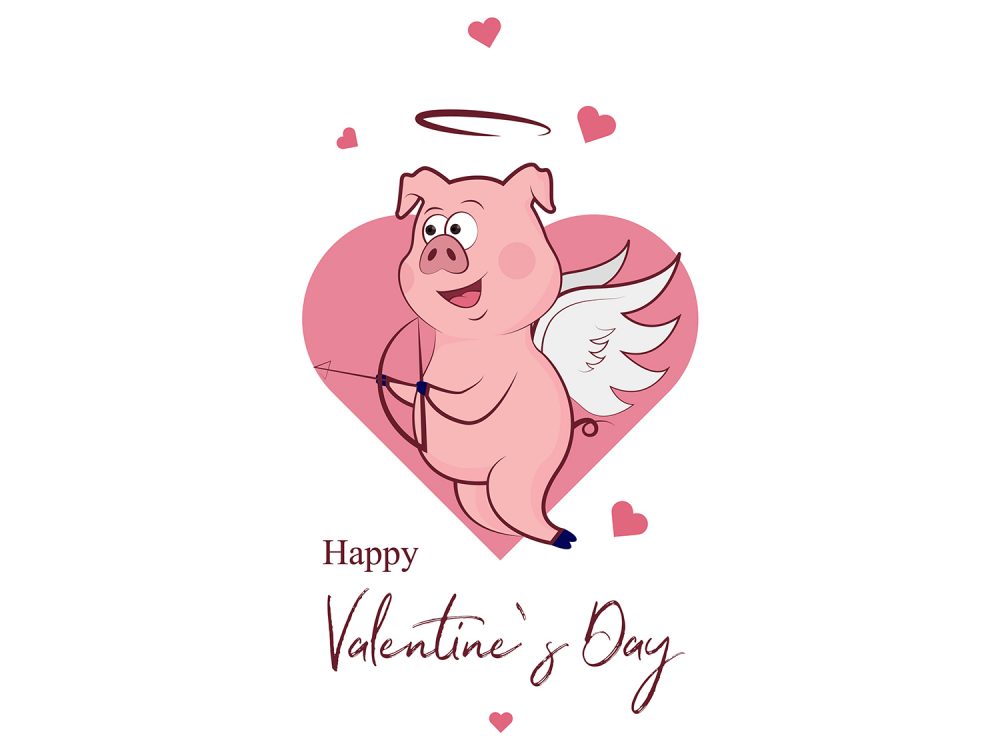 Valentine Greeting Card Illustration