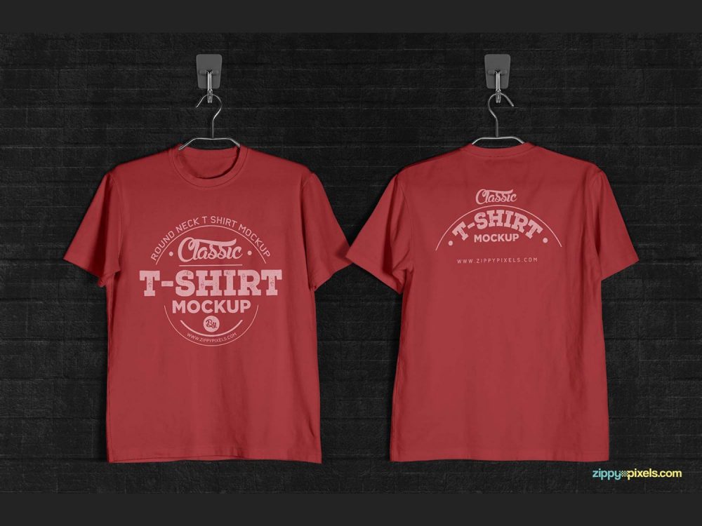 Vintage Styled Free T-Shirt Mockup