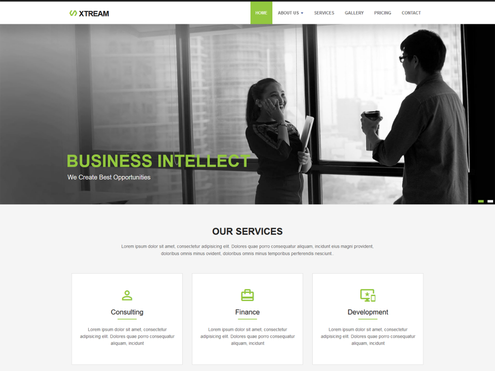 Xtream Corporate Responsive Website Template