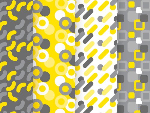 Yellow and Gray Geometric Pattern Collection