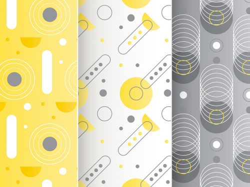 Yellow and Gray Pattern Collection