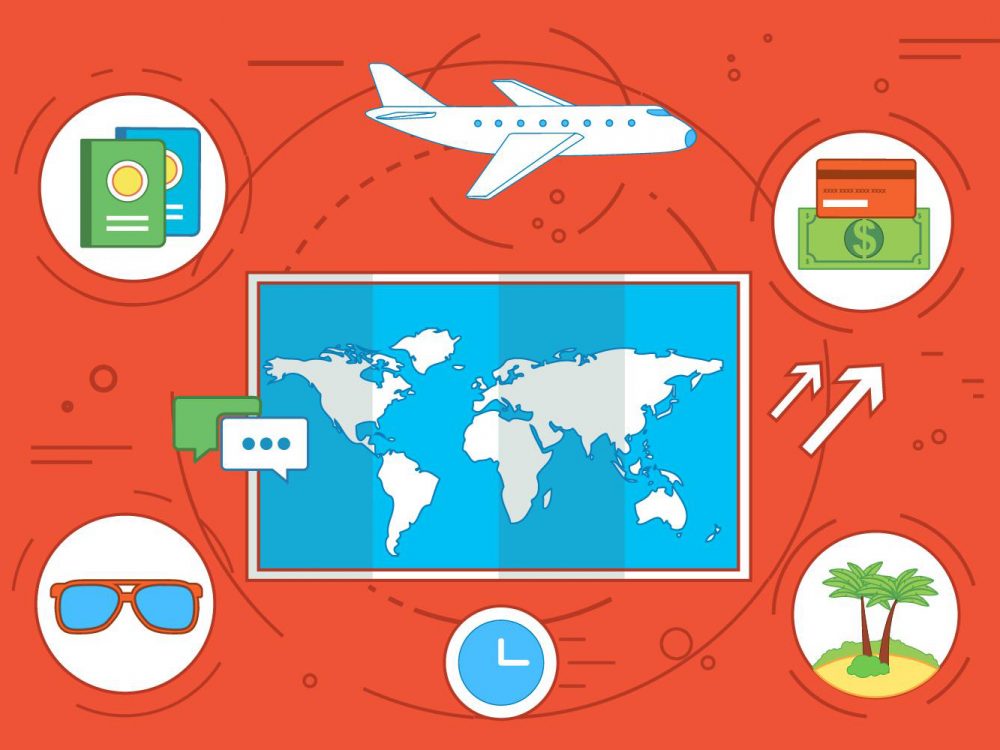 Free Travel Time Vector Illustration