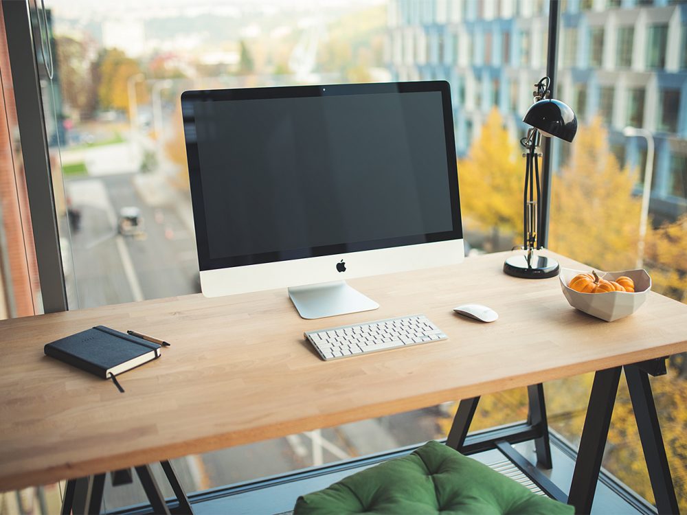 iMac Business Office Mockup Free