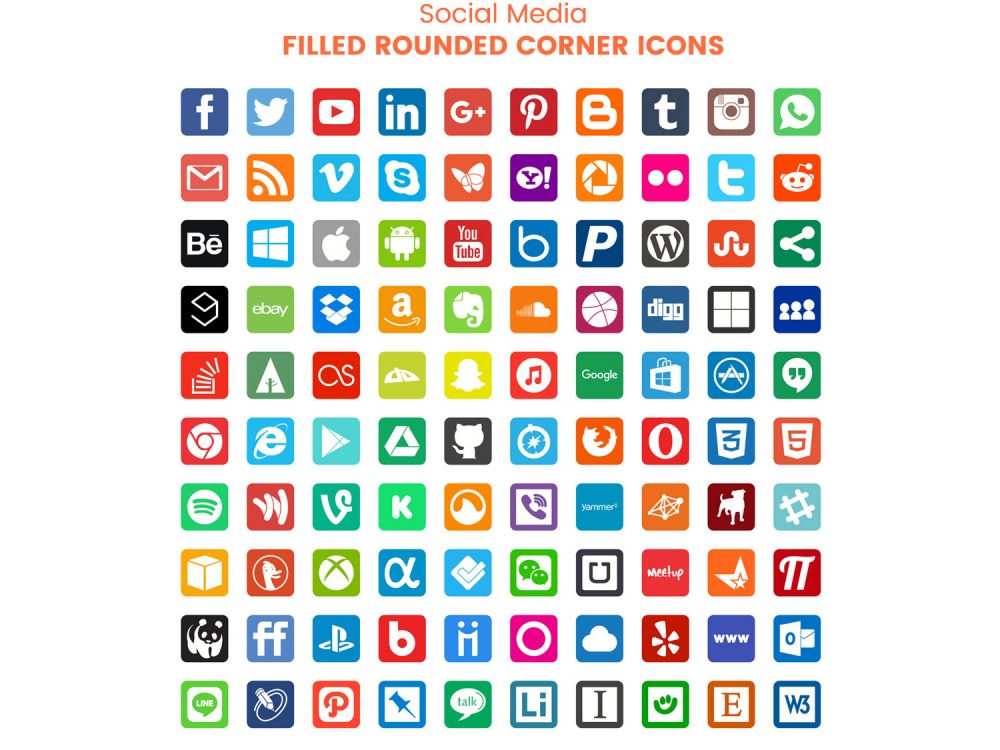 1400 Social Media Icons