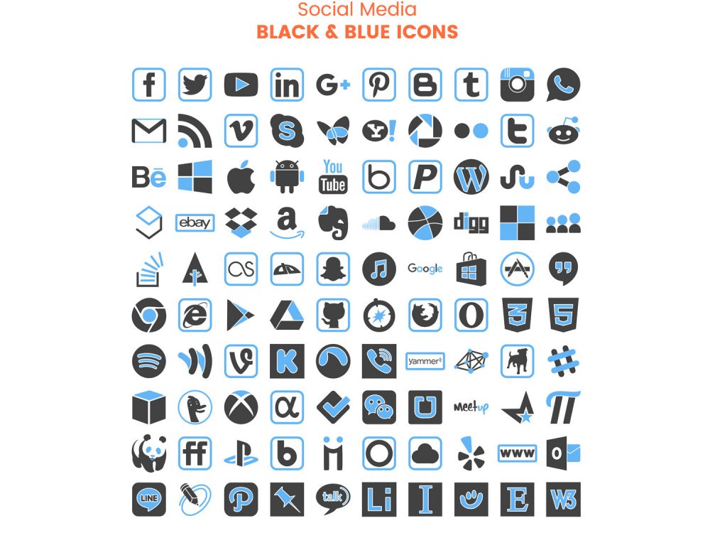 1400 Social Media Icons 3