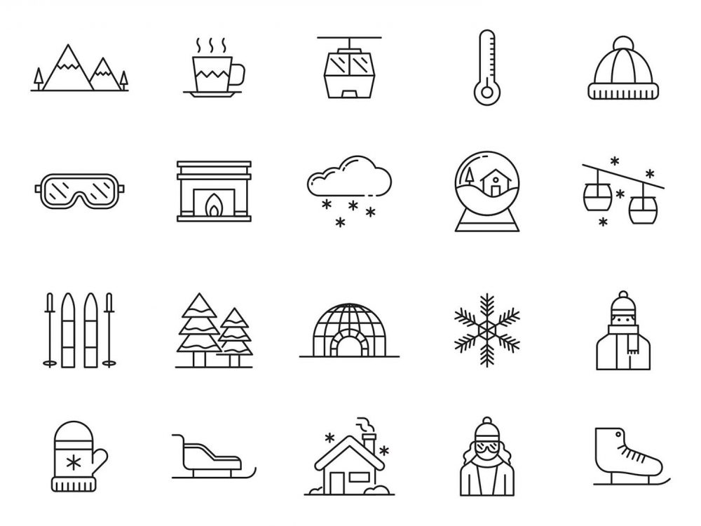 20 Alpine Vector Icons