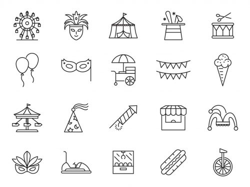 20 Carnival Vector Icons