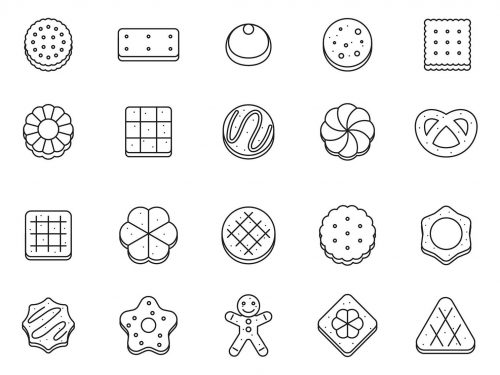 20 Cookies Vector Icons