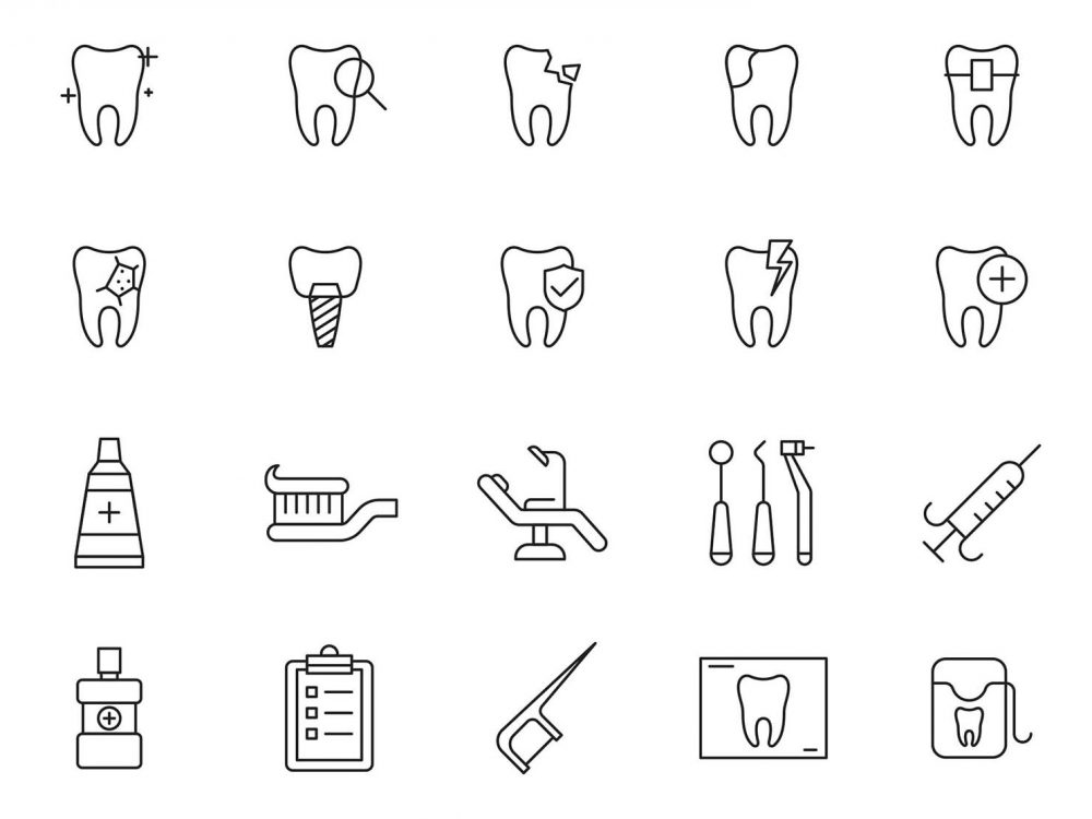 20 Dental Vector Icons