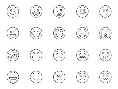 20 Emoticon Vector Icons