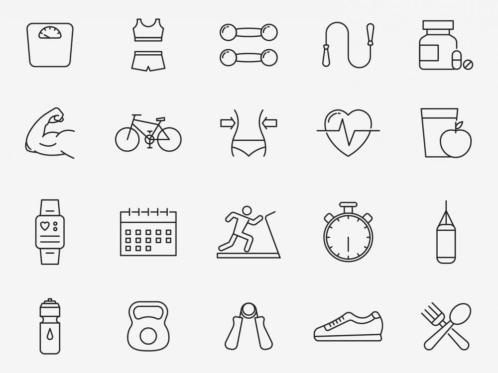 20 Exercise Vector Icons