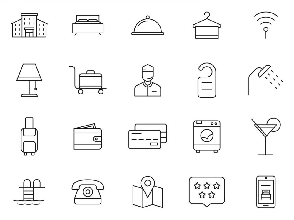 20 Hotel Vector Icons