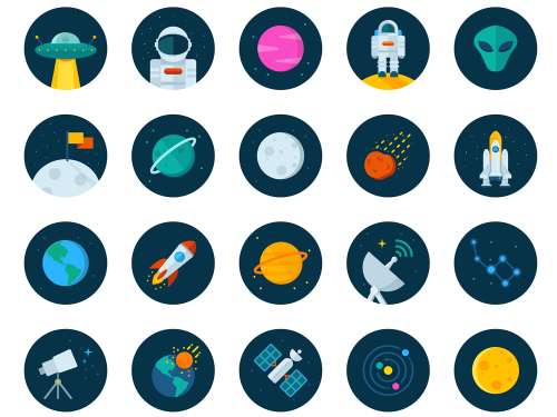 20 Space Icons