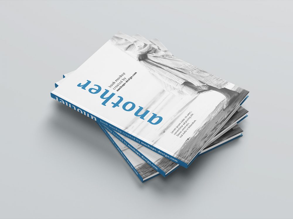 A4 Hardcover Book Mockup