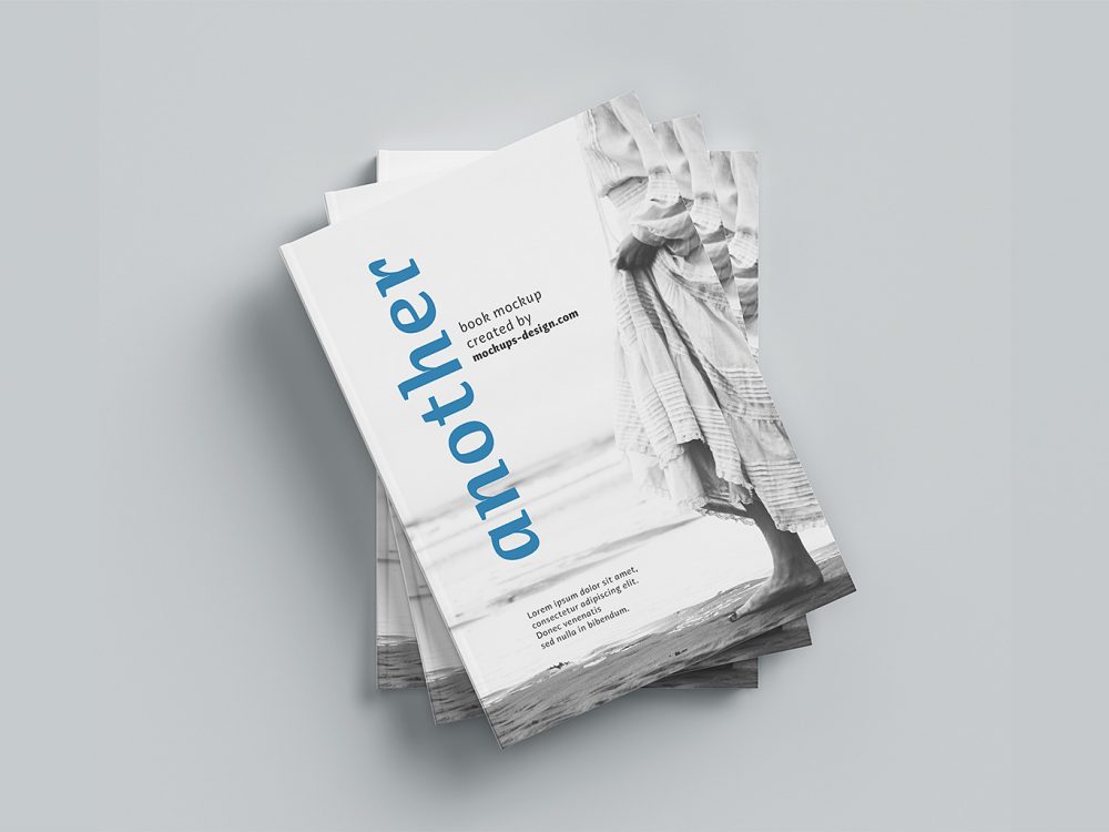A4 Hardcover Book Mockup