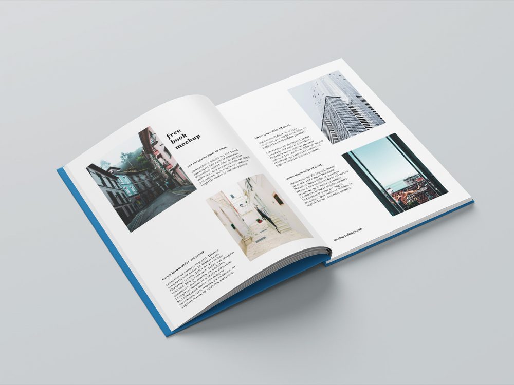 A4 Hardcover Book Mockup