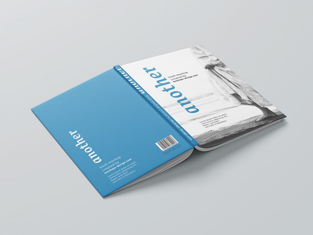 A4 Hardcover Book Mockup