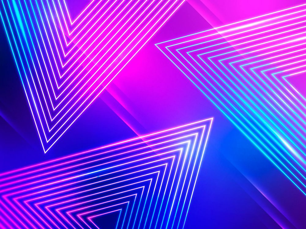 Abstract Neon Lights Background