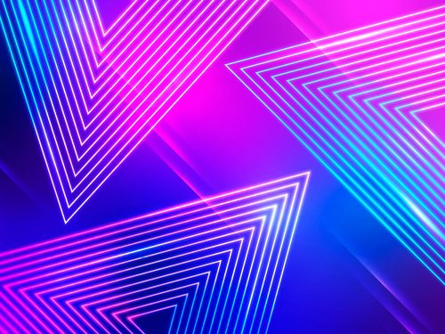 Abstract Neon Lights Background