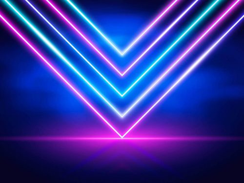 Abstract Neon Lights Background
