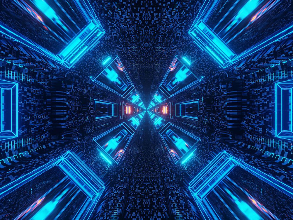 Abstract Science Fiction Futuristic Background