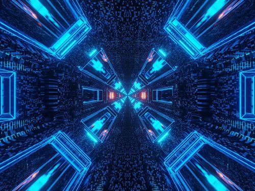 Abstract Science Fiction Futuristic Background