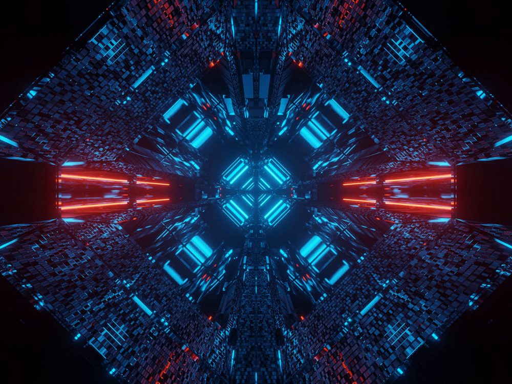 Abstract Science Fiction Futuristic Background