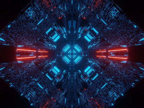 Abstract Science Fiction Futuristic Background