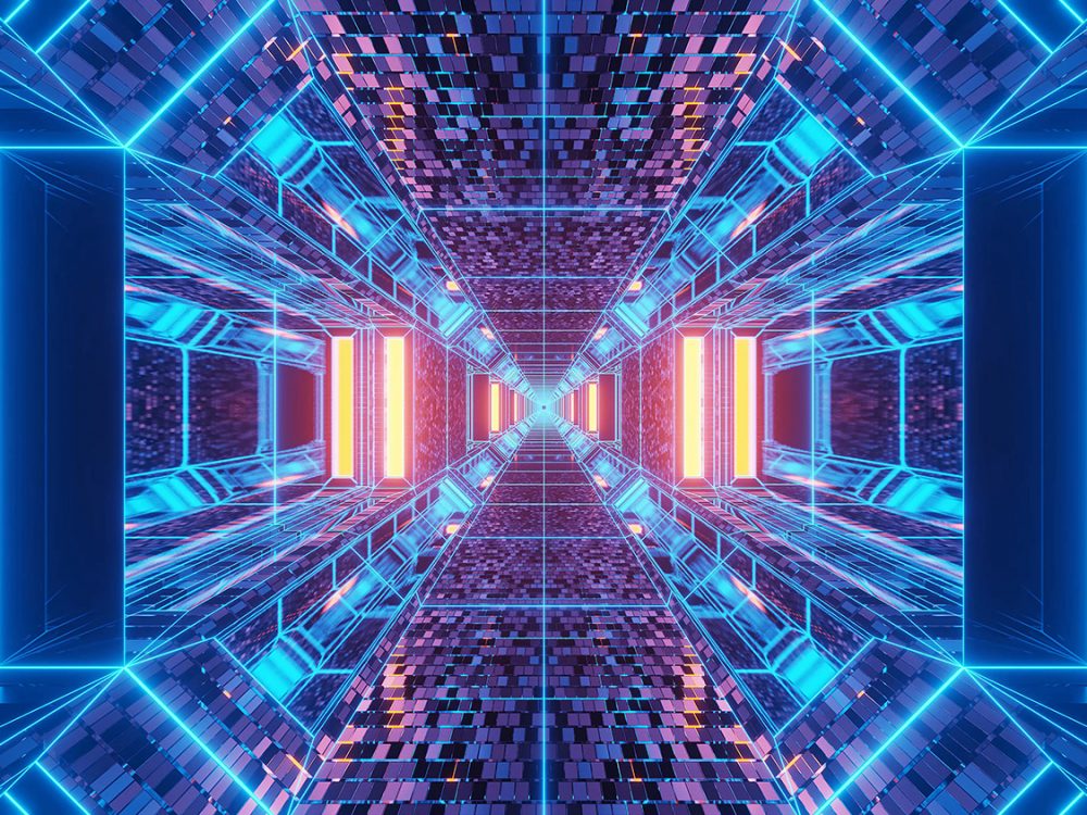 Abstract Science Fiction Futuristic Background