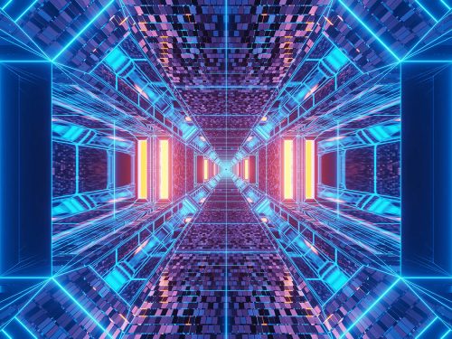 Abstract Science Fiction Futuristic Background