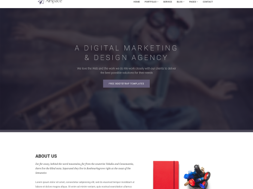 Airspace Bootstrap Website Template
