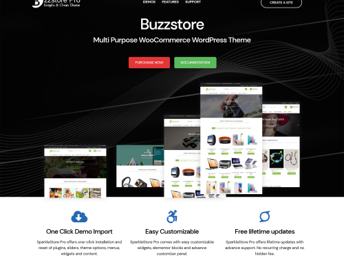 BuzzStore – Free eCommerce WordPress Theme