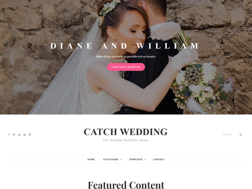 Catch Wedding WordPress Theme