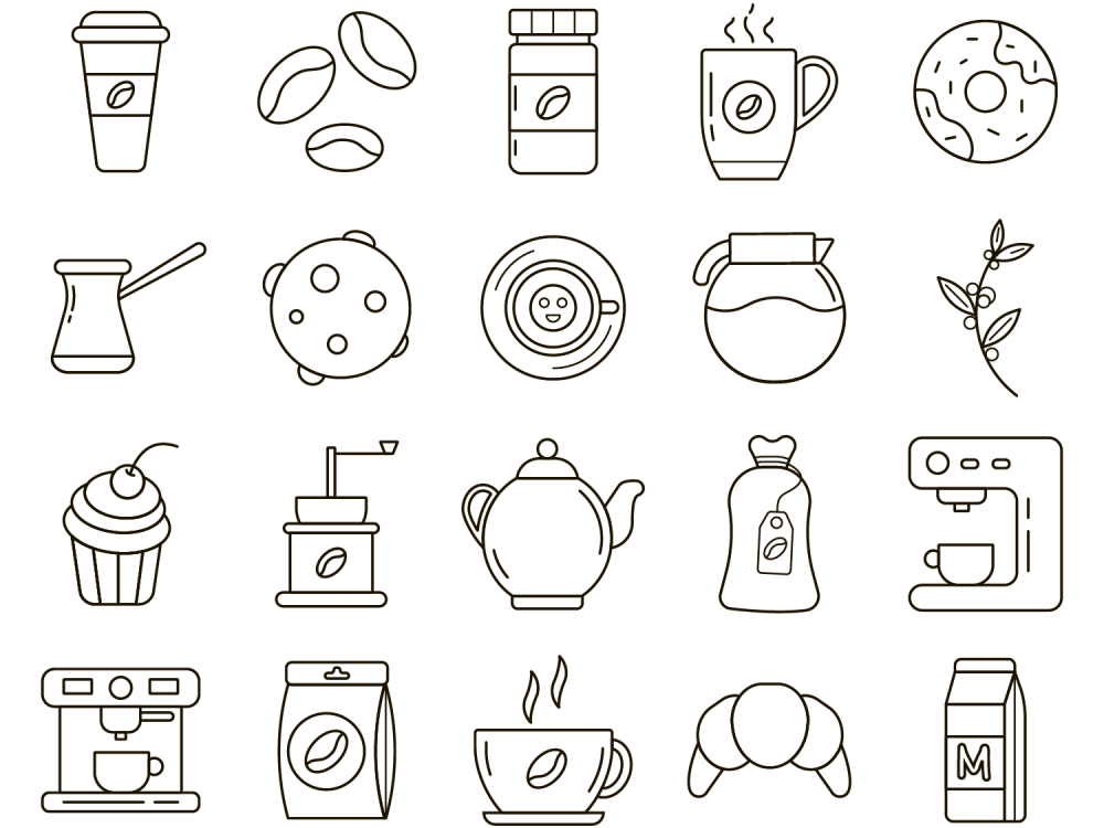 Coffee Vector Free Icon Set 2