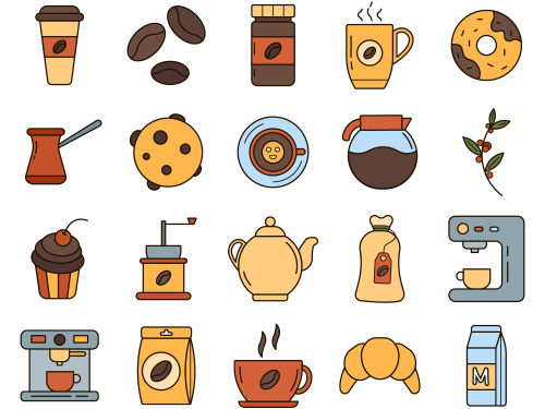 Coffee Vector Free Icon Set