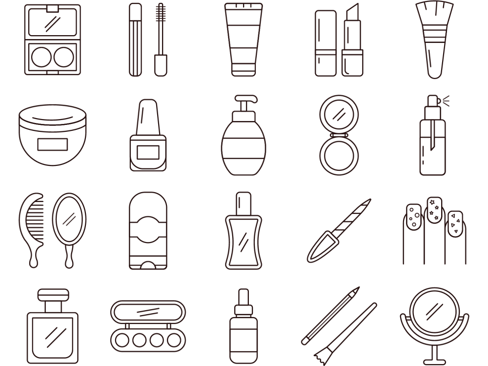 Cosmetics Vector Free Icon Set 2