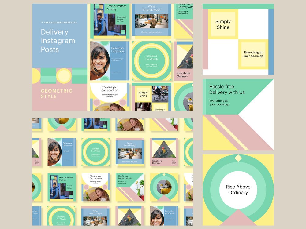 Delivery Instagram Post Templates