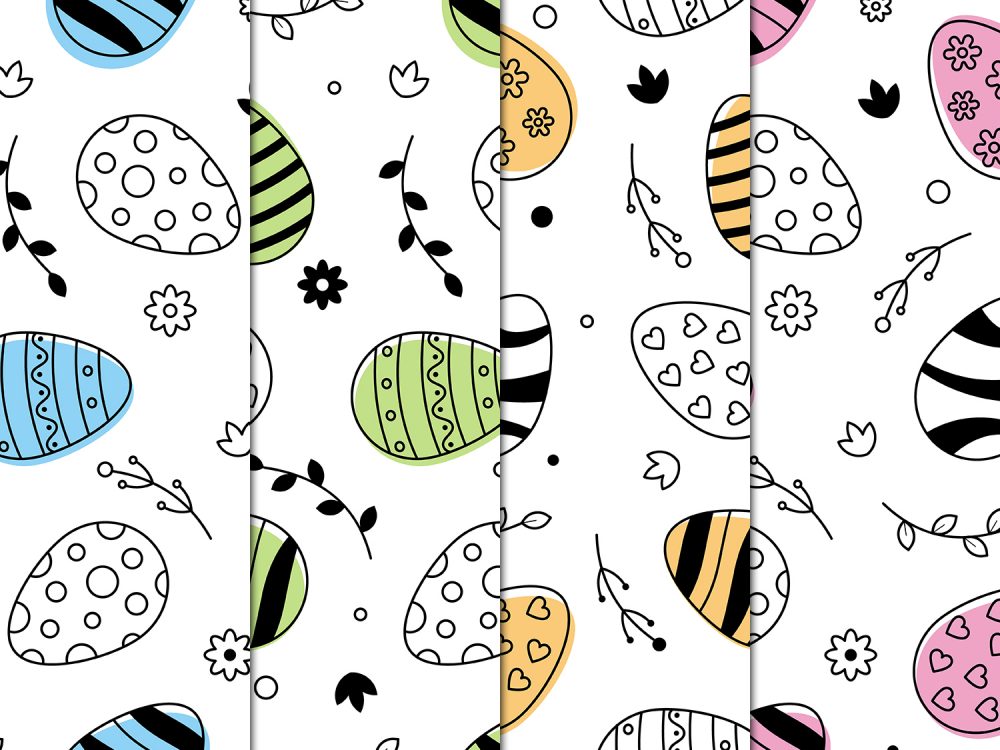 Easter Vector Free Seamless Pattern
