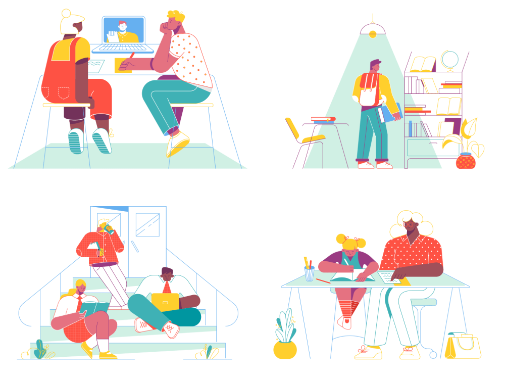Education & Online Learning Illustrations