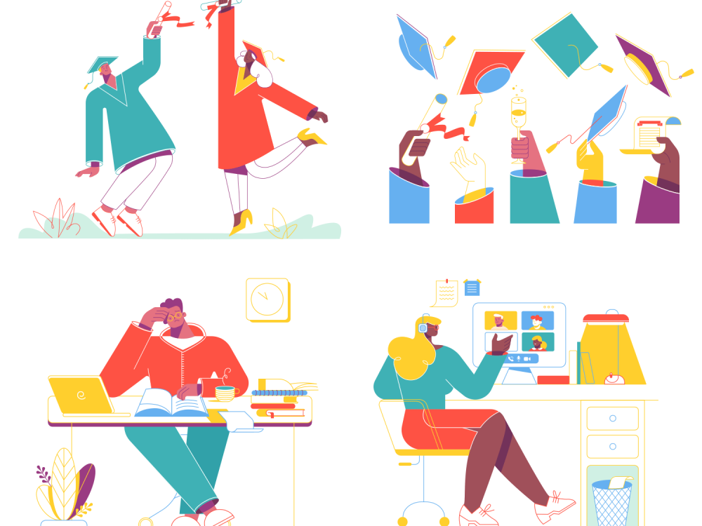 Education & Online Learning Illustrations 2