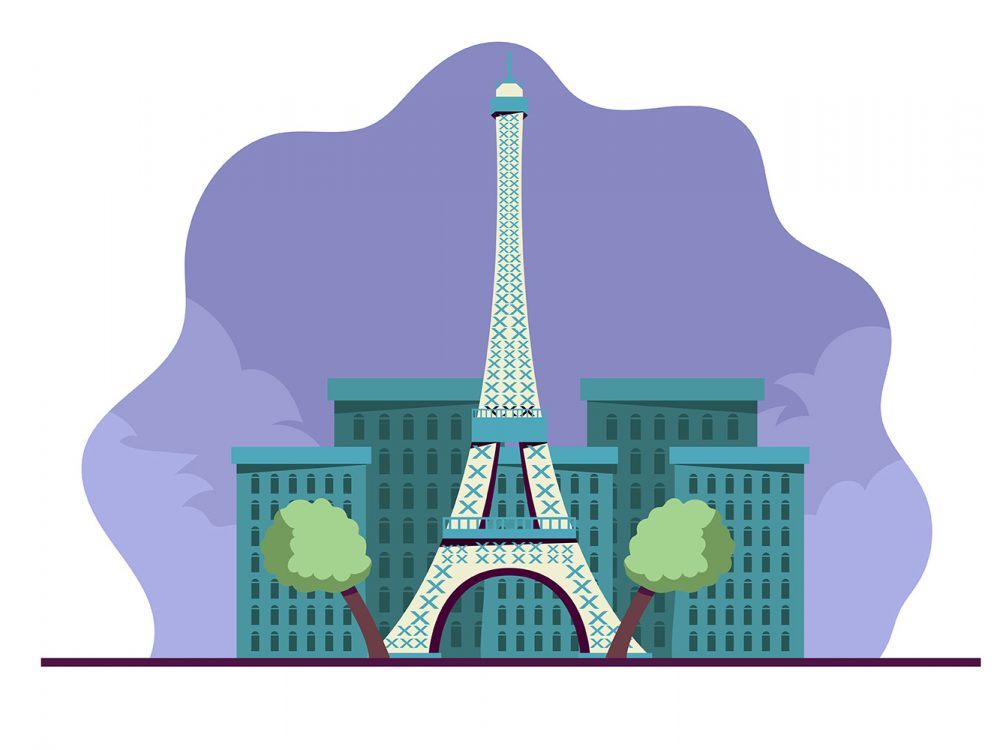 Eiffel Tower Paris Illustration