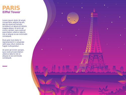 Eiffel Tower Paris Illustration