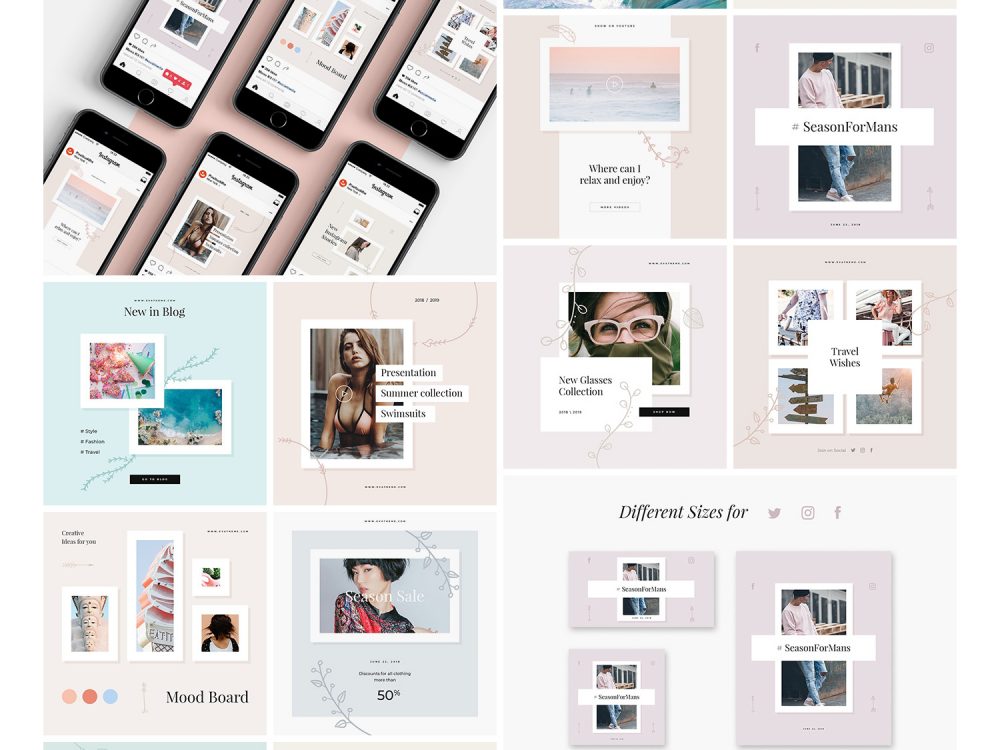 Elly Instagram Templates Set