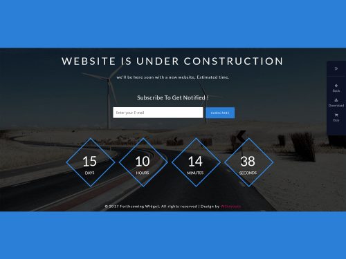 Forthcoming Widget Responsive Template
