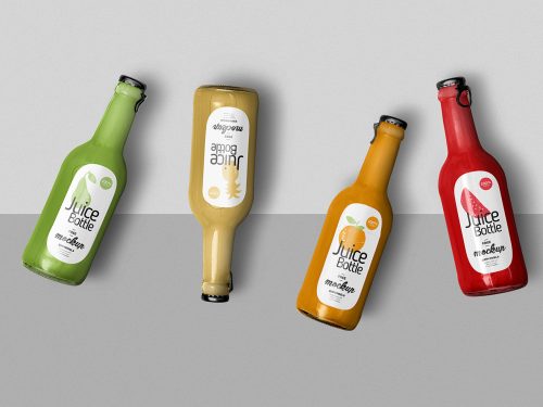 Free Awesome Juice Bottle Mockup