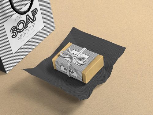 Free Craft Soap Bar Mockup