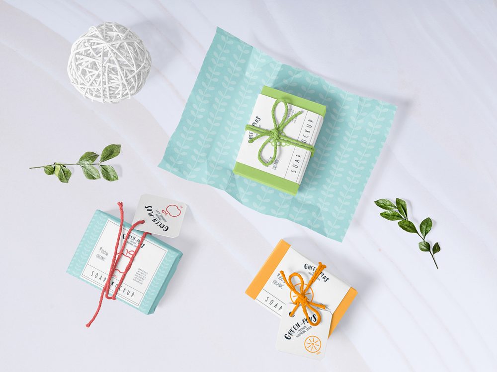 Free Craft Soap Box Mockup