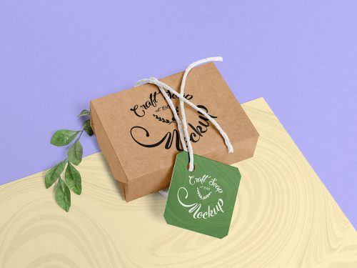 Free Craft Soap Box Mockup
