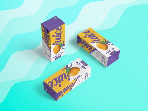 Free Juice Box Mockup