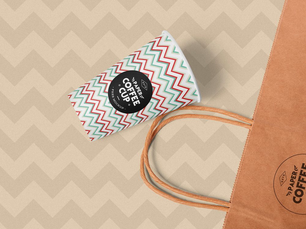 Free Paper Cup Mockup PSD
